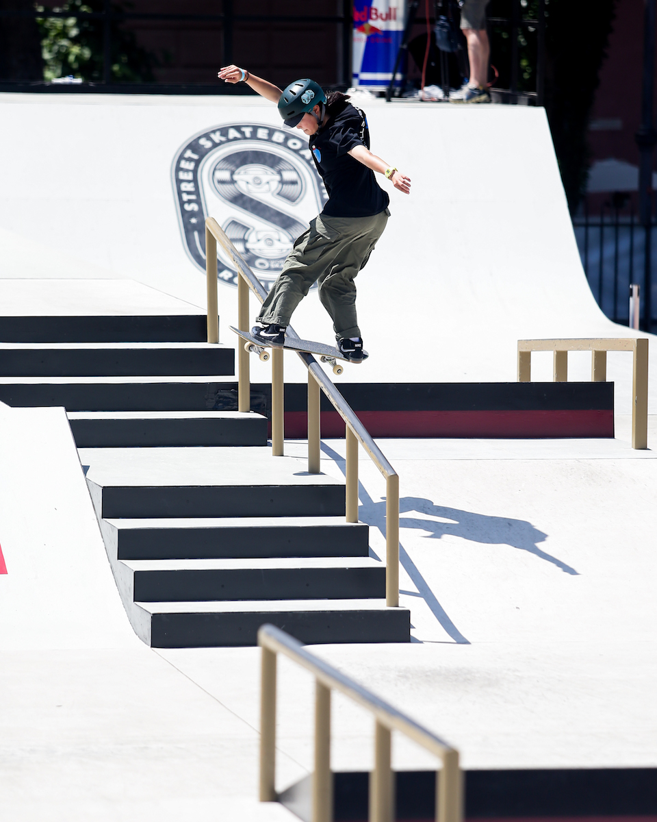 Miyu Ito front board big rail WorldSkate WST Street RomePark 2023 Davide 15