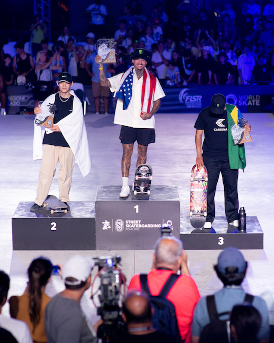 Mens Podium WorldSkate WST Street RomePark 2023 Jake Darwen