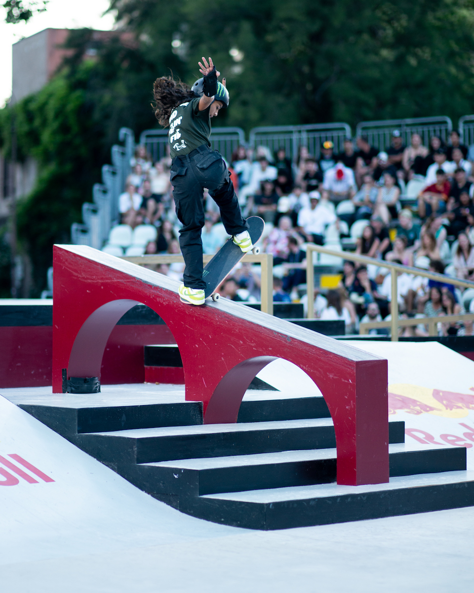 Ryassa Leal front blunt finals WorldSkate WST Street RomePark 2023 Jake Darwen 11