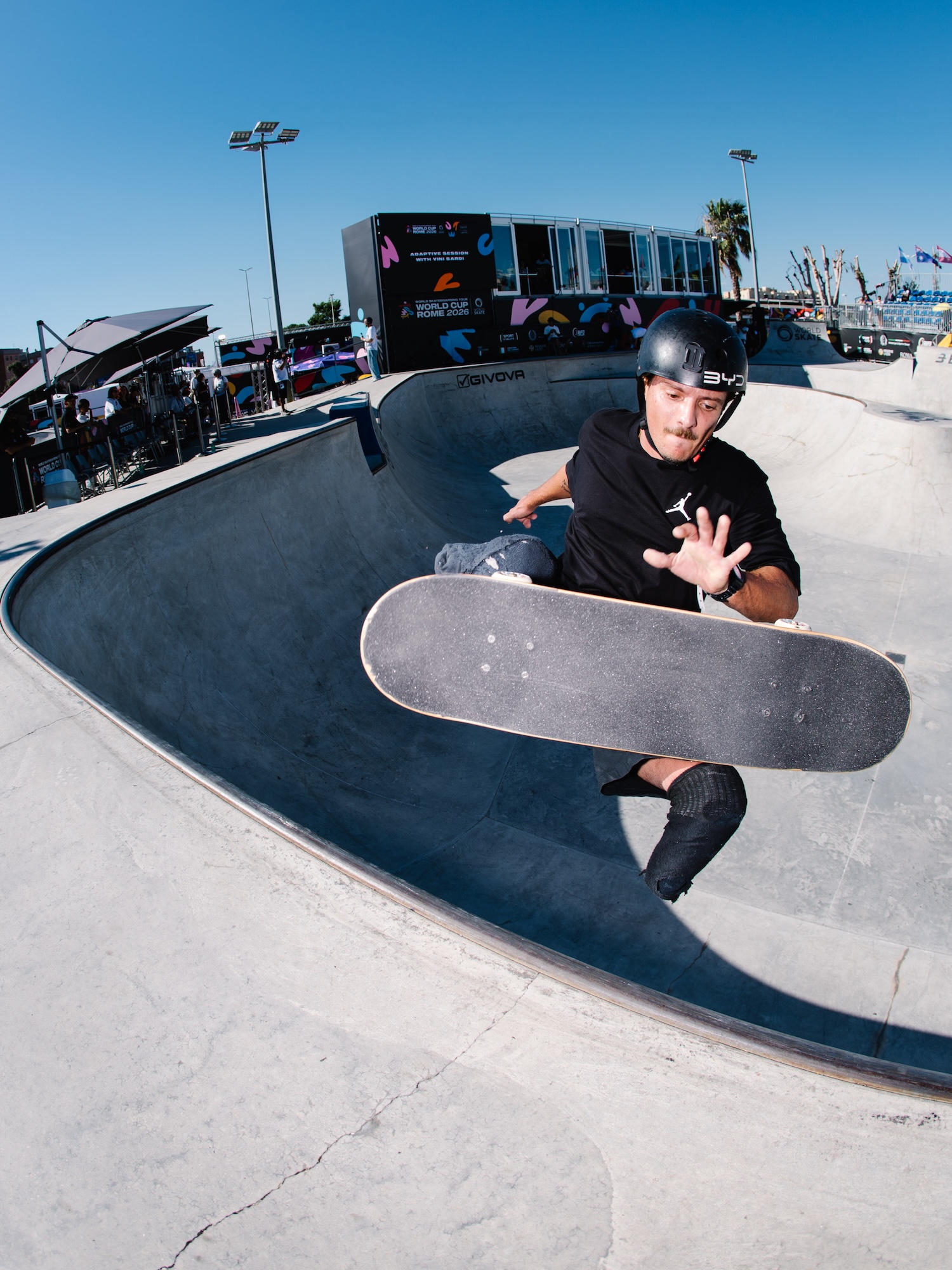 Vinny Sardi frontside flipwsk skateboarding world Cup Ostia 2026 Kanights 3924