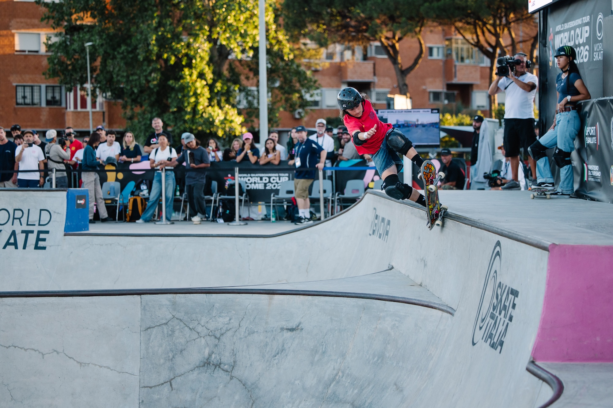 Naia Lasso 5 0 fakie wsk skateboarding world Cup Ostia 2026 Kanights 5780
