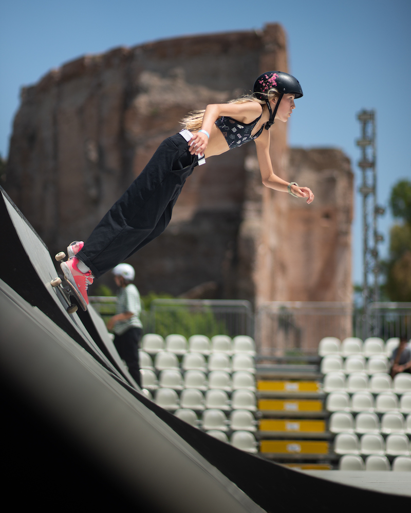 Chloe Covell portrait WorldSkate WST Street RomePark 2023 Jake darwen 7