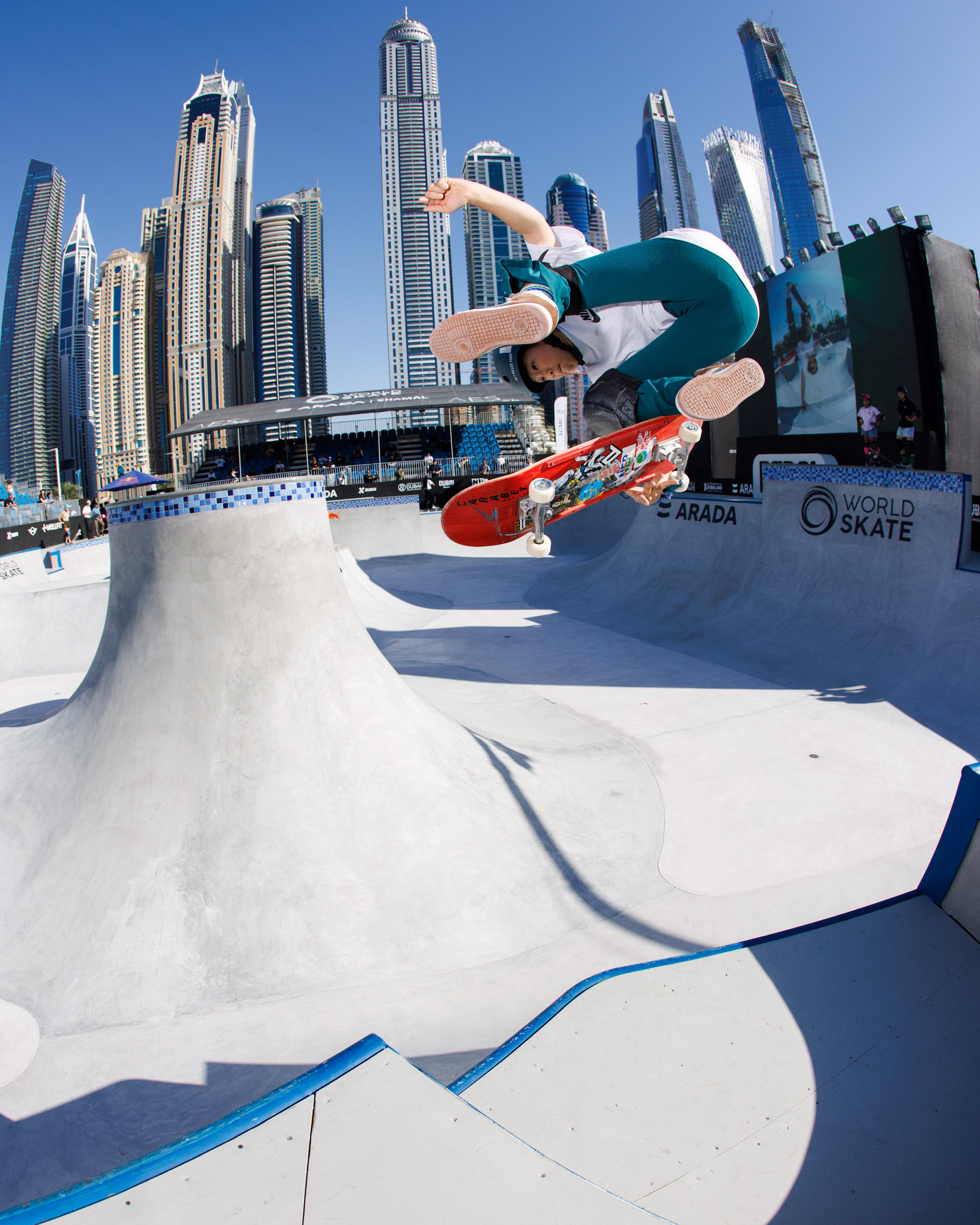 Mizuho Hasegawa kickflip indy WST Street WCH OQS Dubai Bryce Kanights 6
