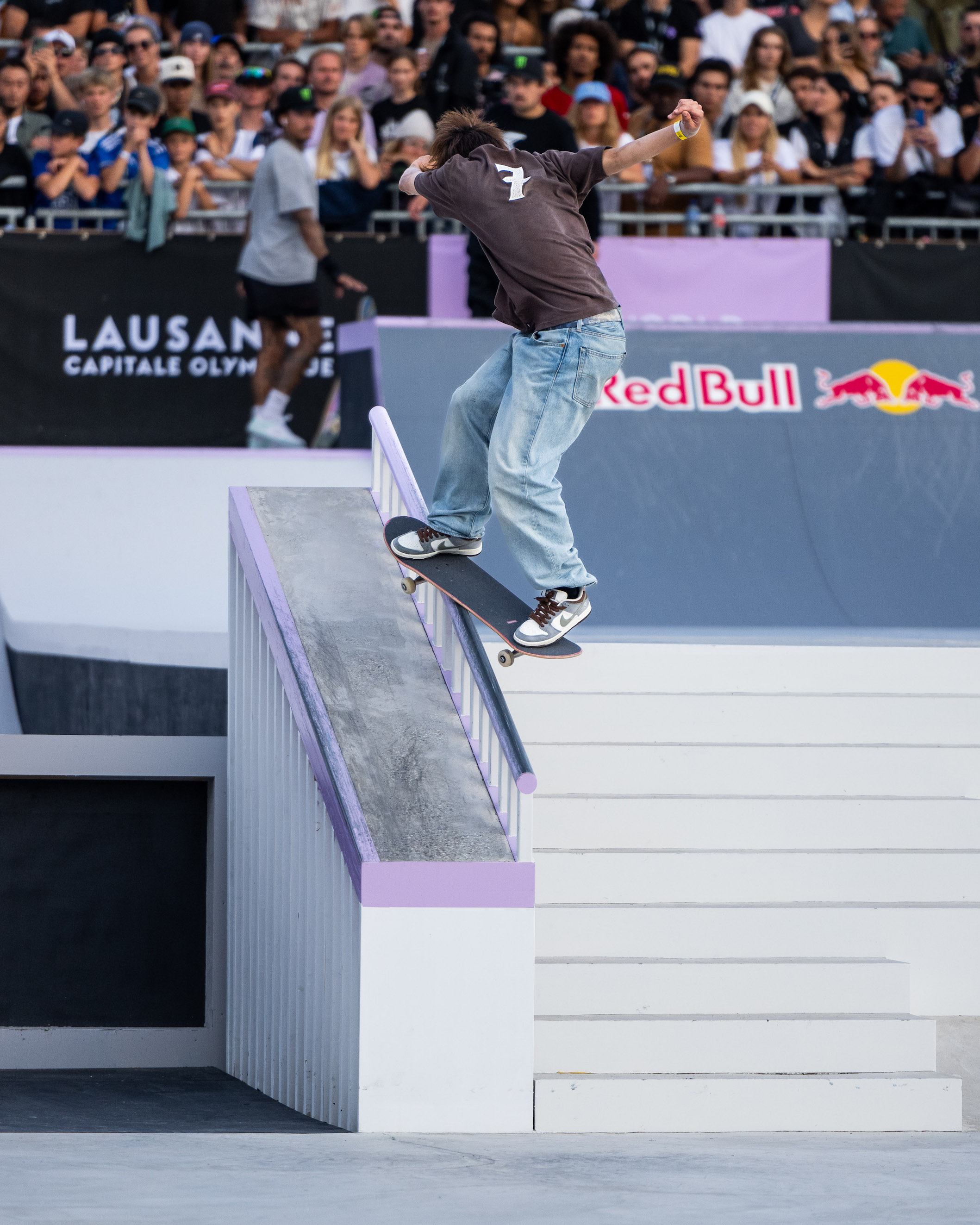 Yuto Horigome Nollie backside 180 switch smith WorldSkate WST Street Lausanne 2023 Jake Darwen 7