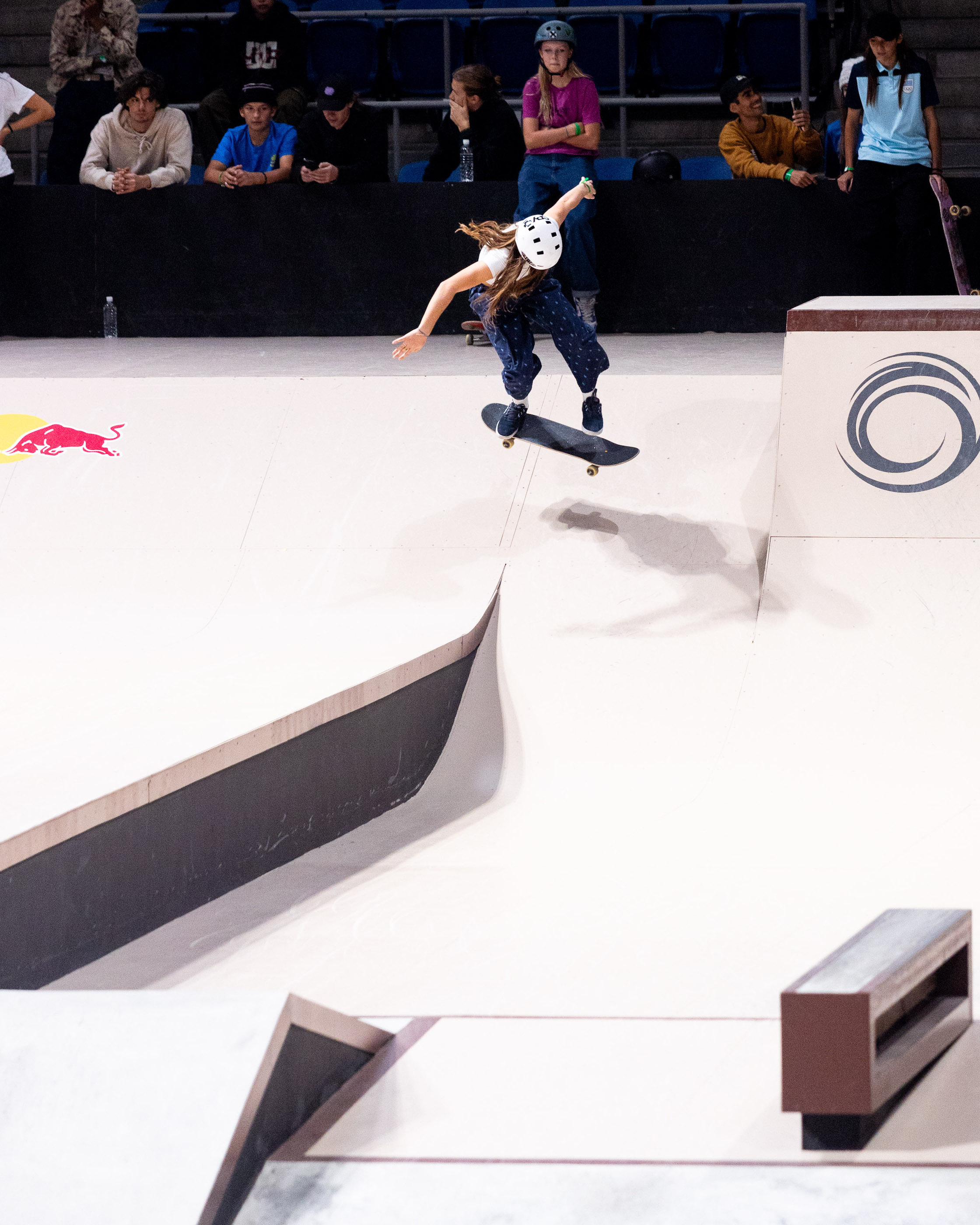 Cerise Michaud backside kickflip bank womens Qualifiers WST Street WCH Tokyo 2023 Kenji Haruta 24