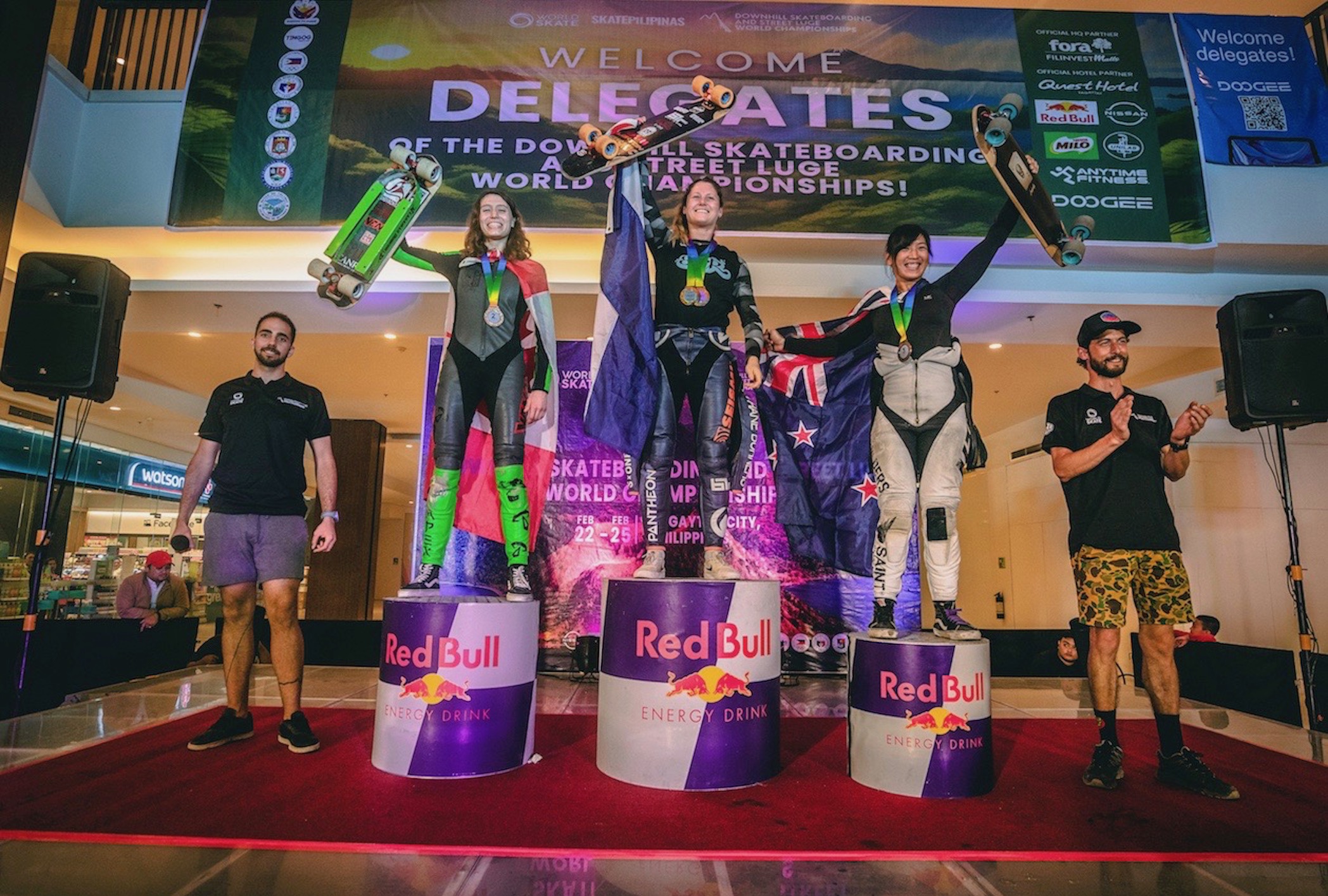 womens downhill wc podium 2024