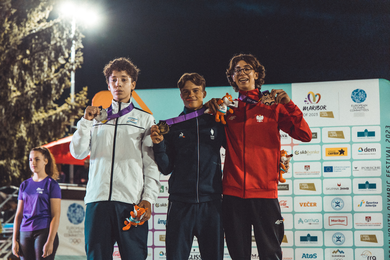 EYOF Maribor mens podium