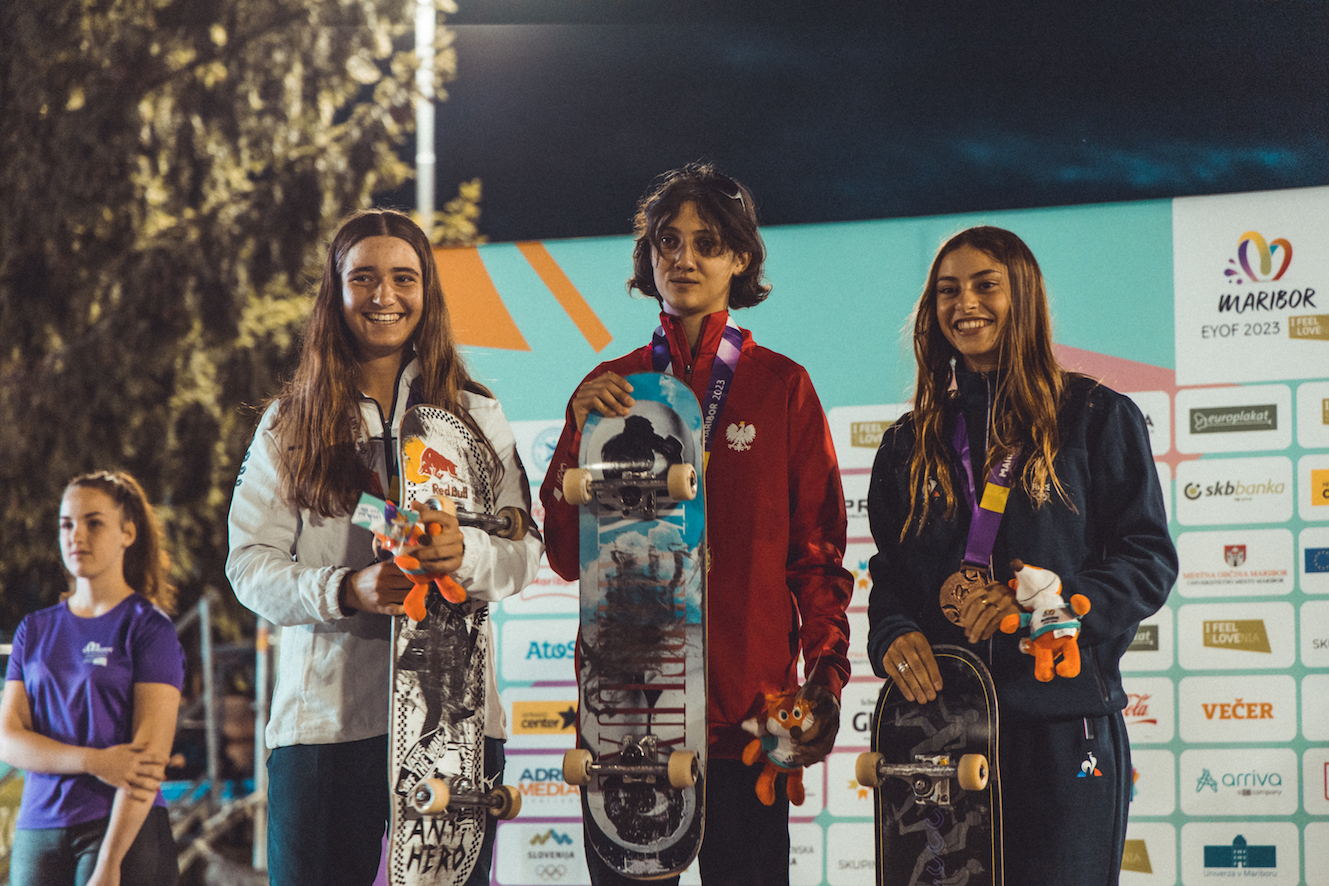 EYOF Maribor womens podium