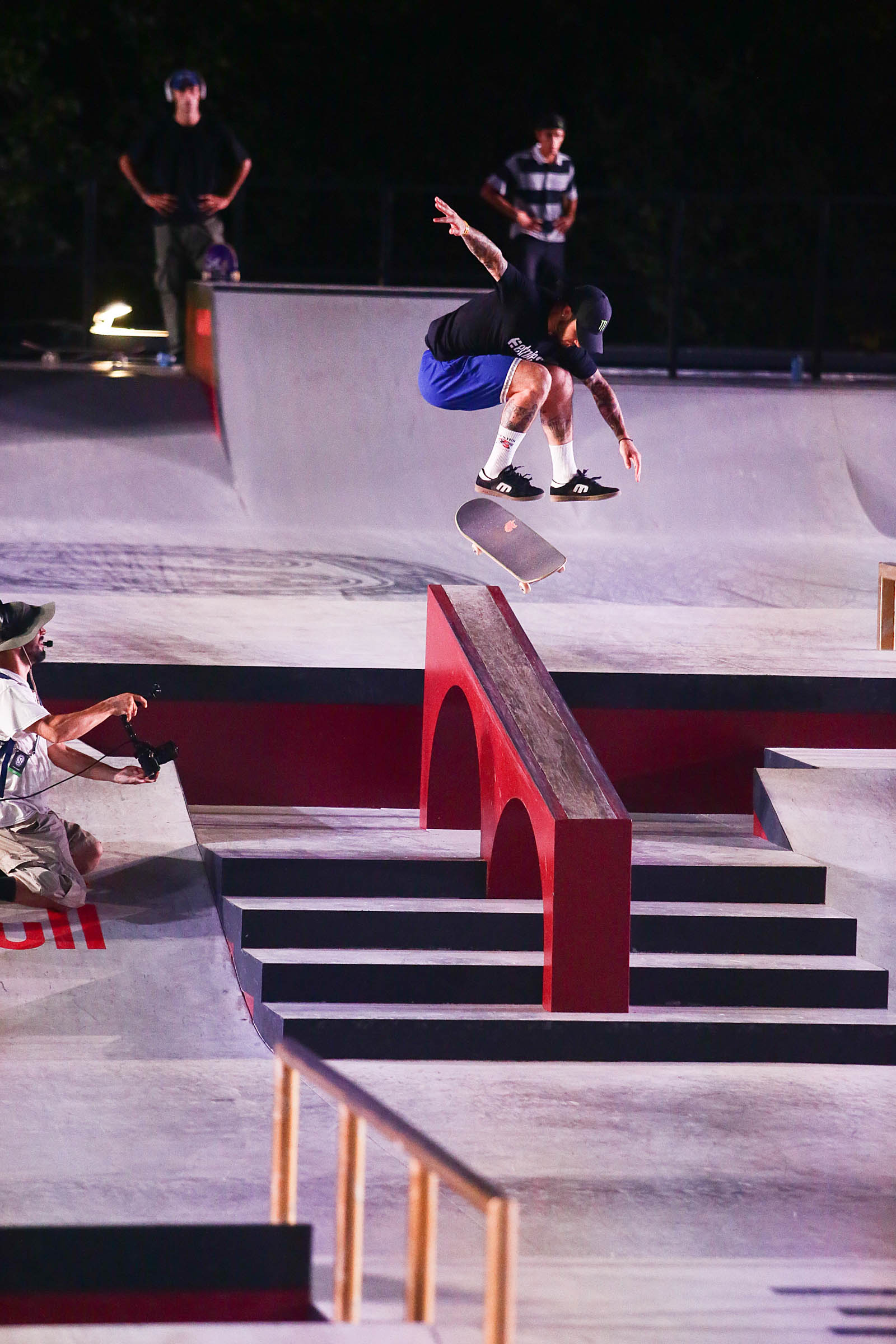 45X30 CM Aurelien Giraud hardflip front foot flip over the hubba Mens Finals July 3 P Street Roma Skateboarding 2022 Photo Davide Biondani 66