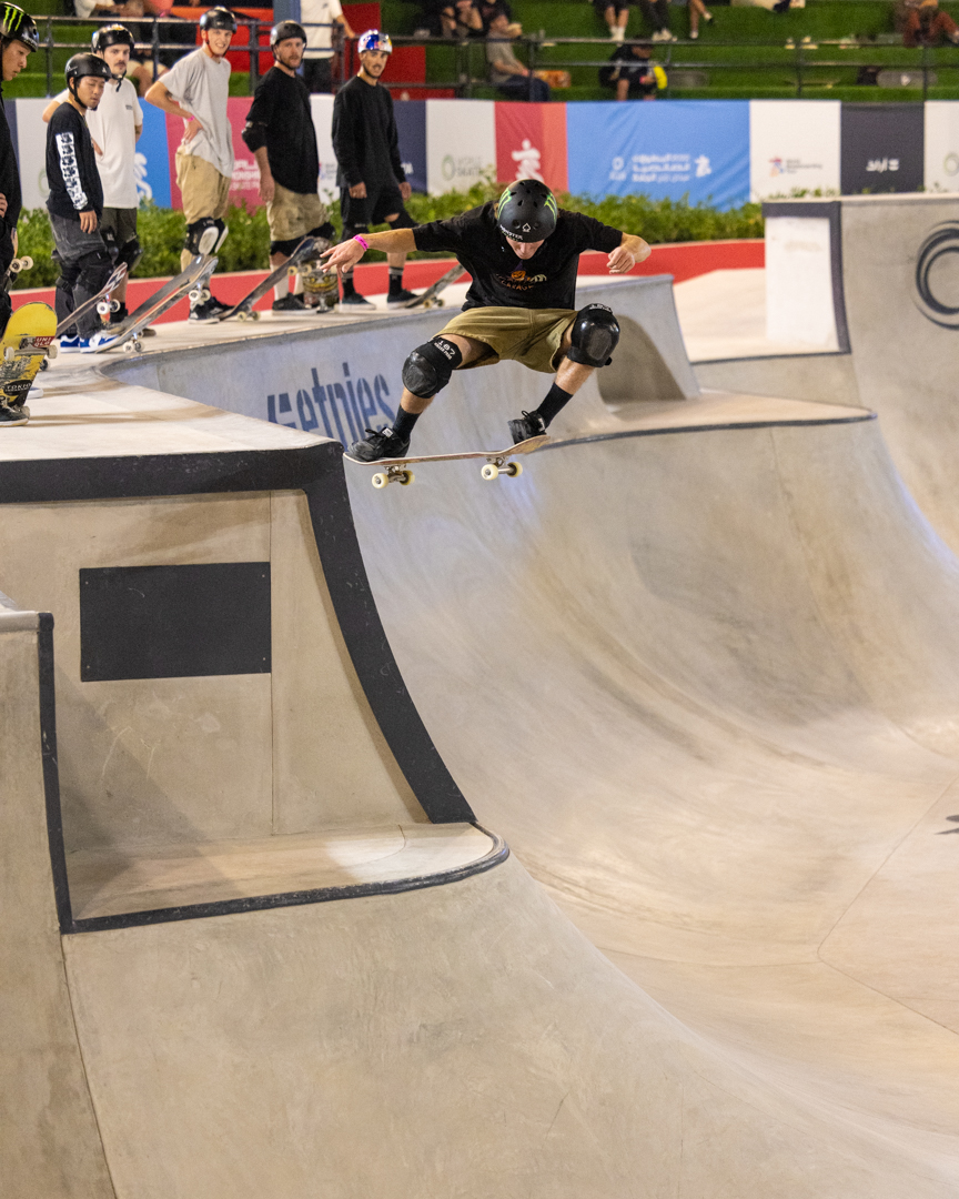 kieran woolley frontside 50 grind to drop 2022 wch mens park sharjah 02062023