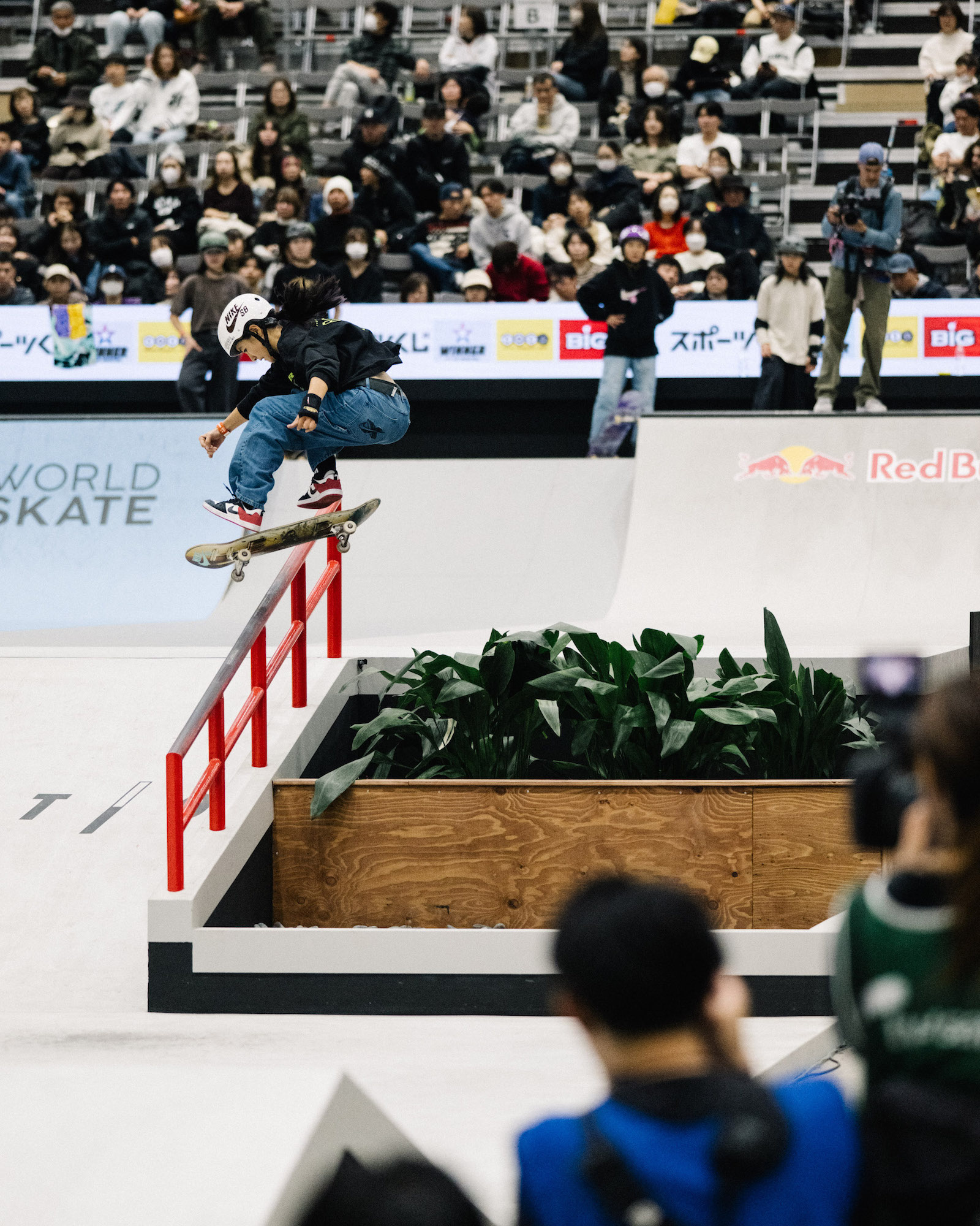 Jiyul Shin kickflip front board WSK Kitakyushu 2025 Haruta