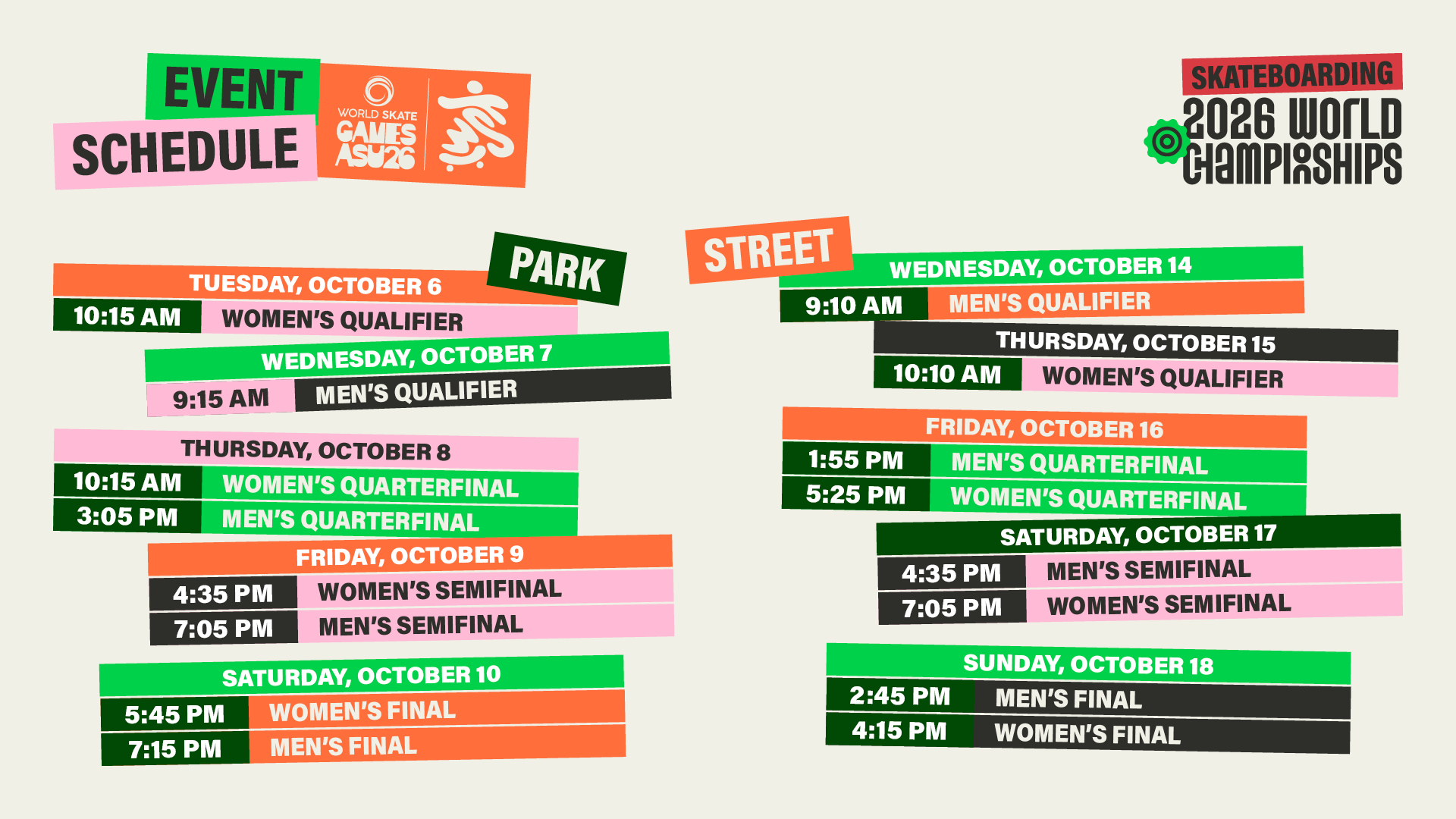 02 Event Schedule WSG26 1920x1080 skateboarding park street