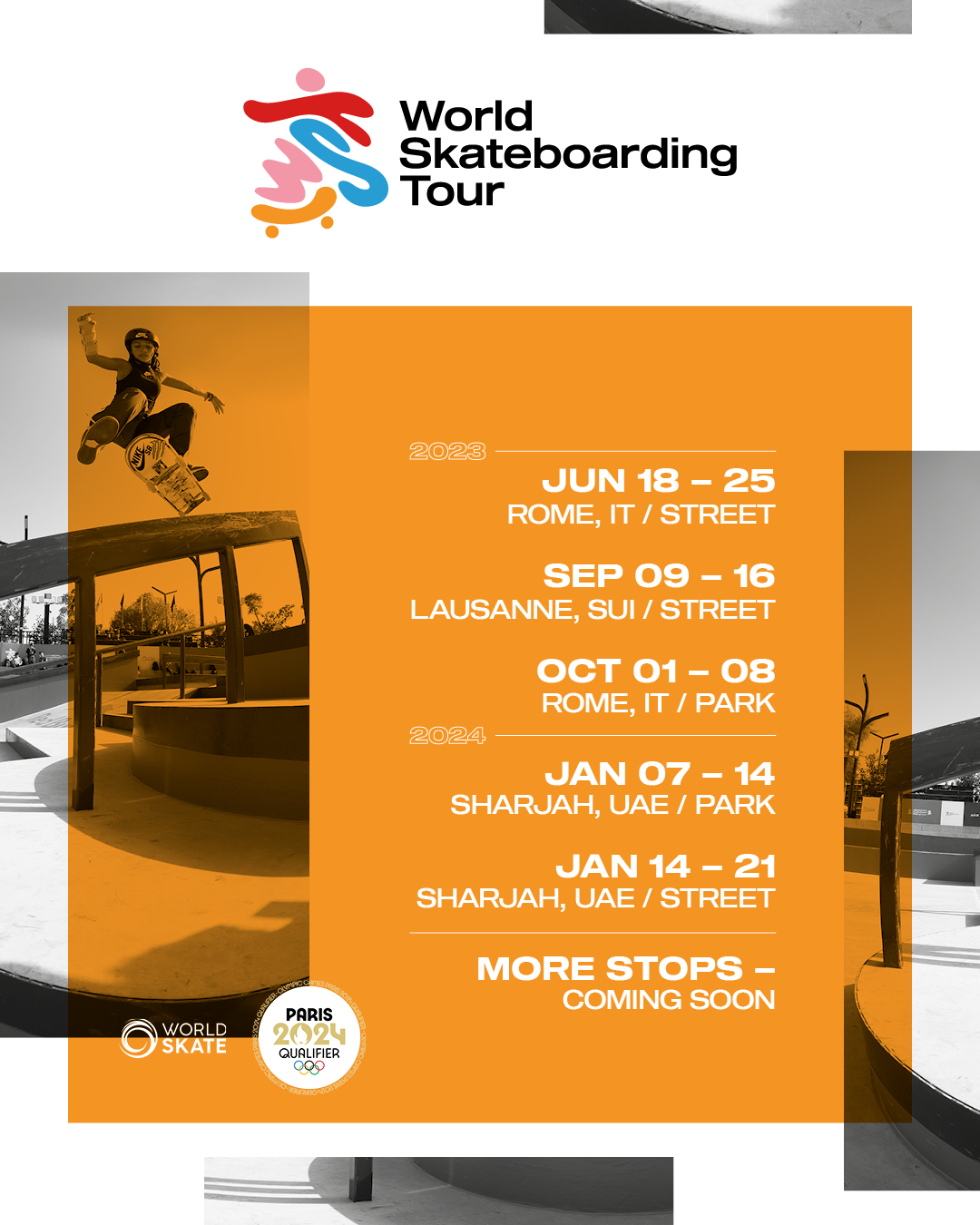 world street skateboarding tour