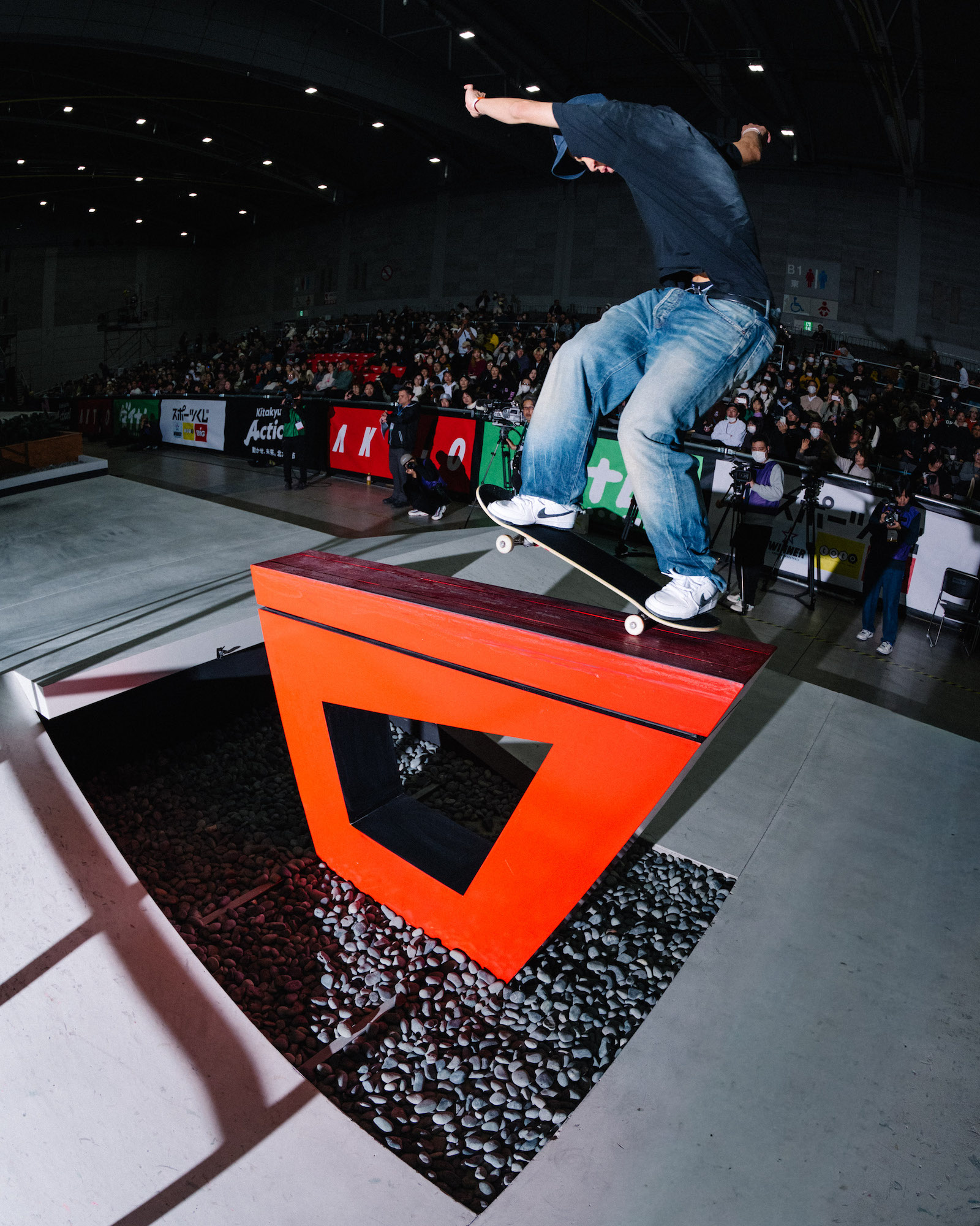 Yuto Horigome nolliie back 180 switch frontside nosegrind WSK Kitakyushu 2025 Haruta