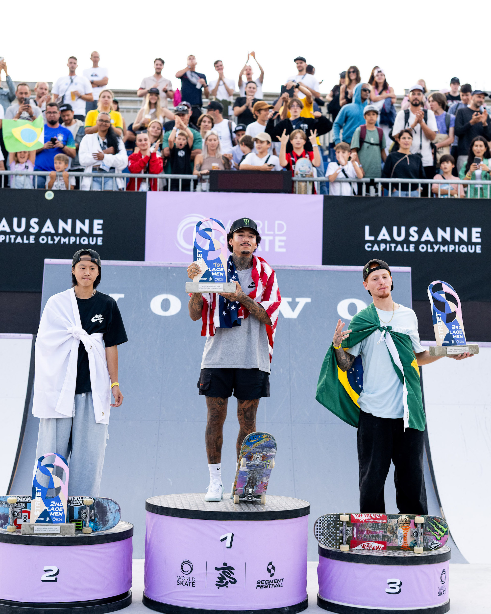 Mens Podium 1 WorldSkate WST Street Lausanne 2023 Jake Darwen 2