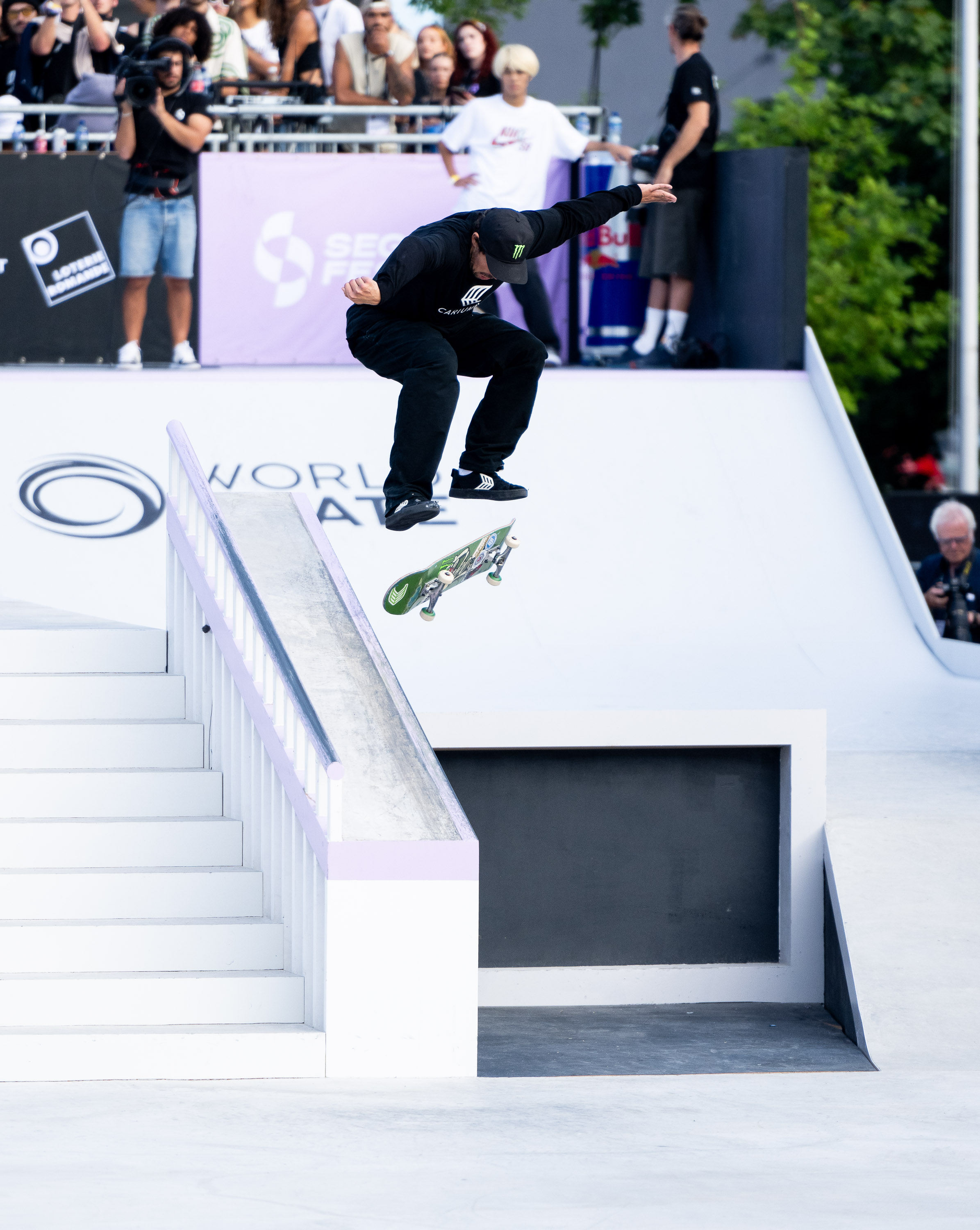 Richard Tury heelflip nose slide hubba WorldSkate WST Street Lausanne 2023 Jake Darwen 5