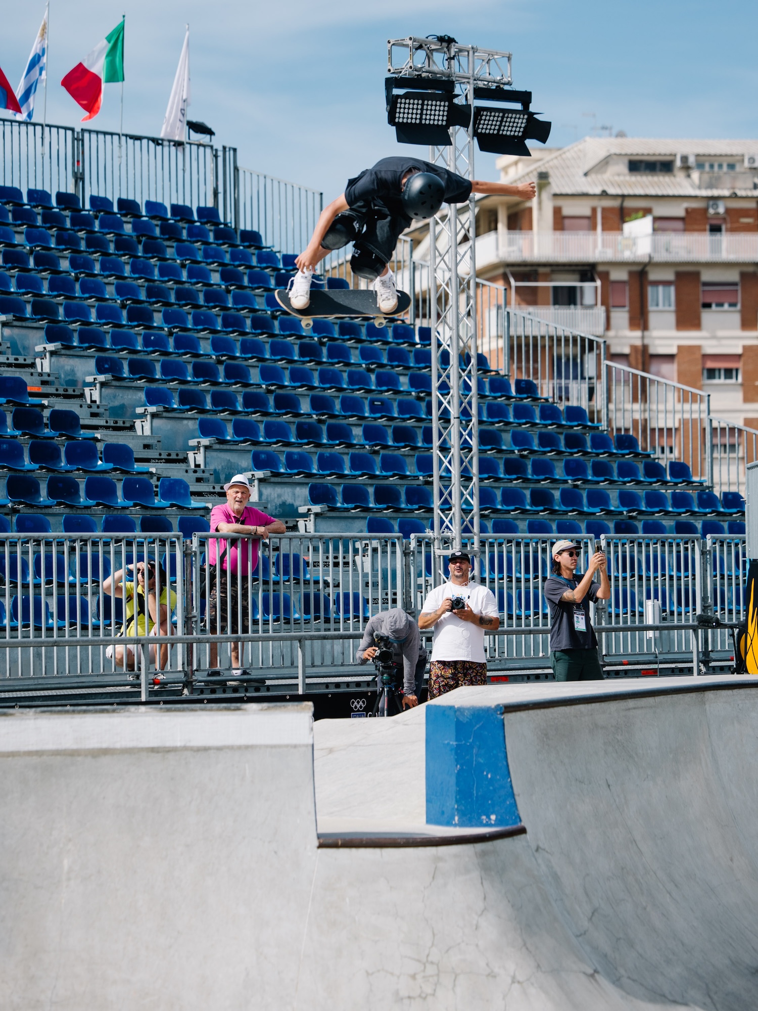 Izuru Nagahara backside ollie wsk skateboarding world Cup Ostia 2026 Kanights 0921