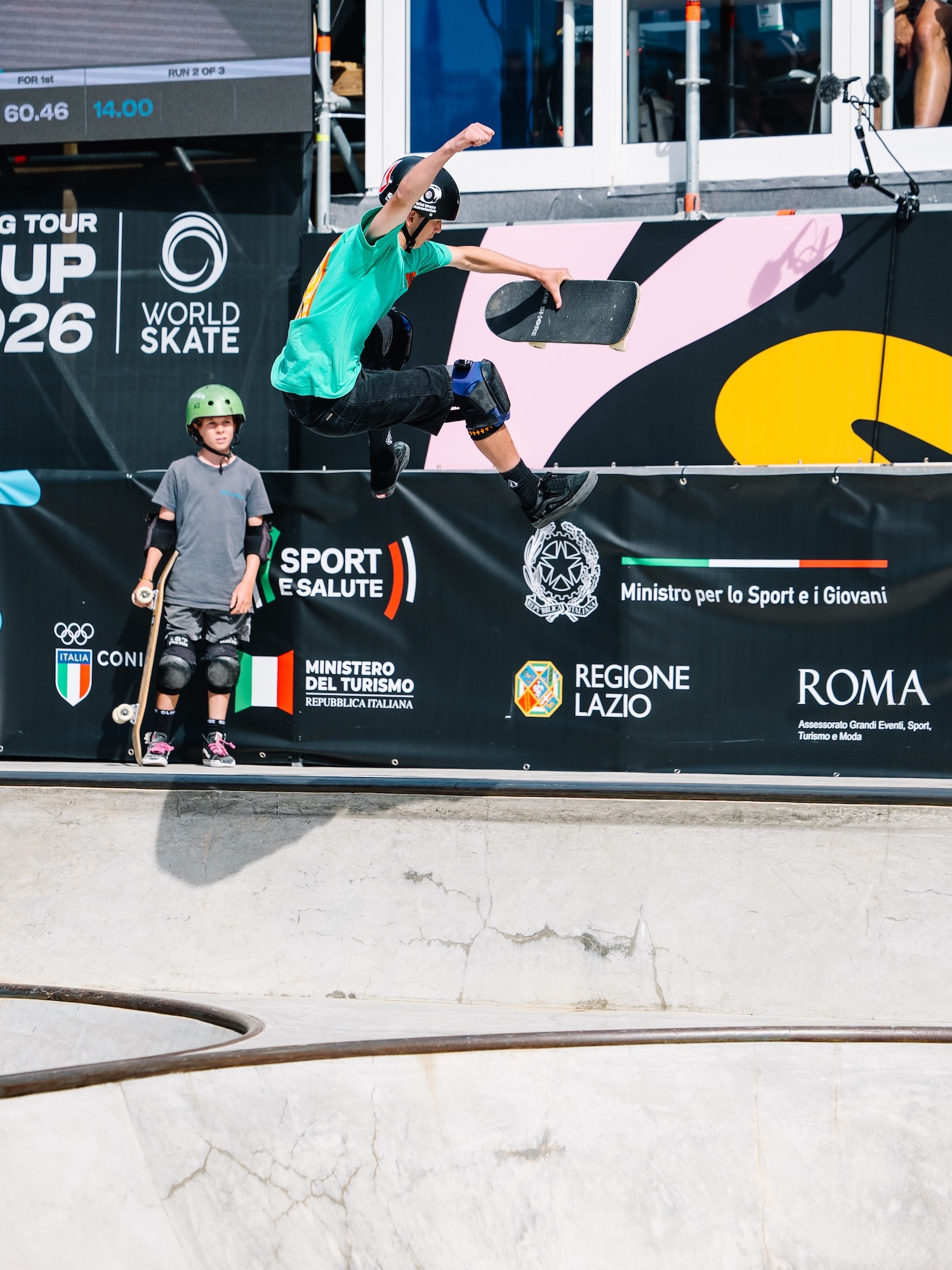 Kristen Billon kicklfip indy wsk skateboarding world Cup Ostia 2026 Kanights 0798