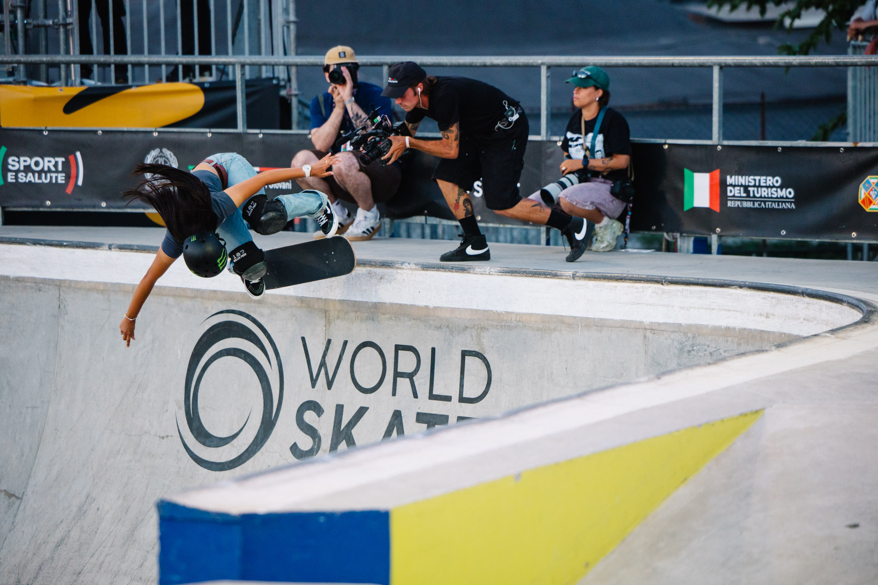 Cocona Hiraki kickflip wsk skateboarding world Cup Ostia 2026 Kanights 7293