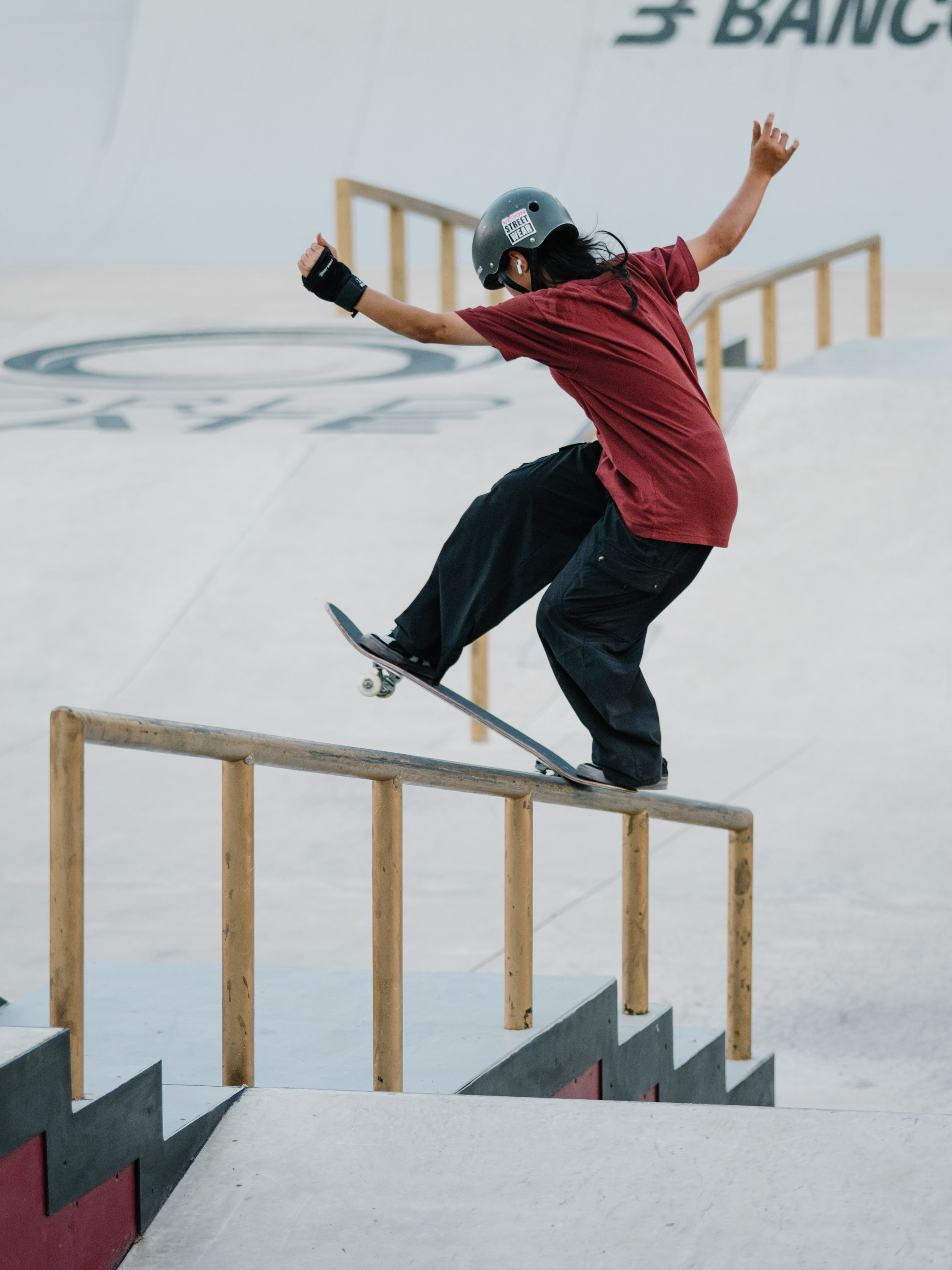 Yuanling Zhu front blunt wsk skateboarding world Cup Rome 2026 Haruta 8878