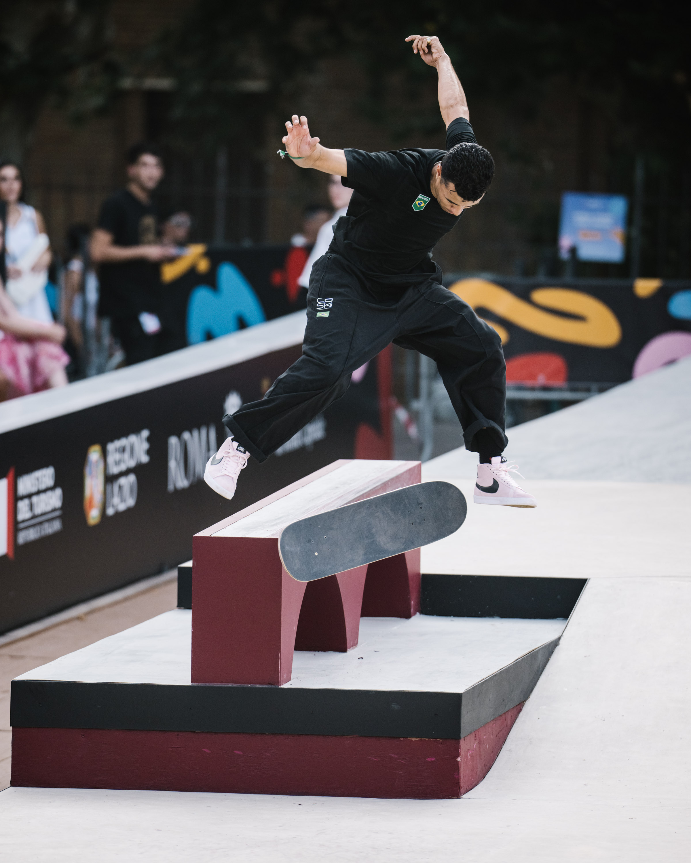 Ivan Monteiro switch tail heelflip out WST World Cup Rome 2025 Kenji Haruta 1673