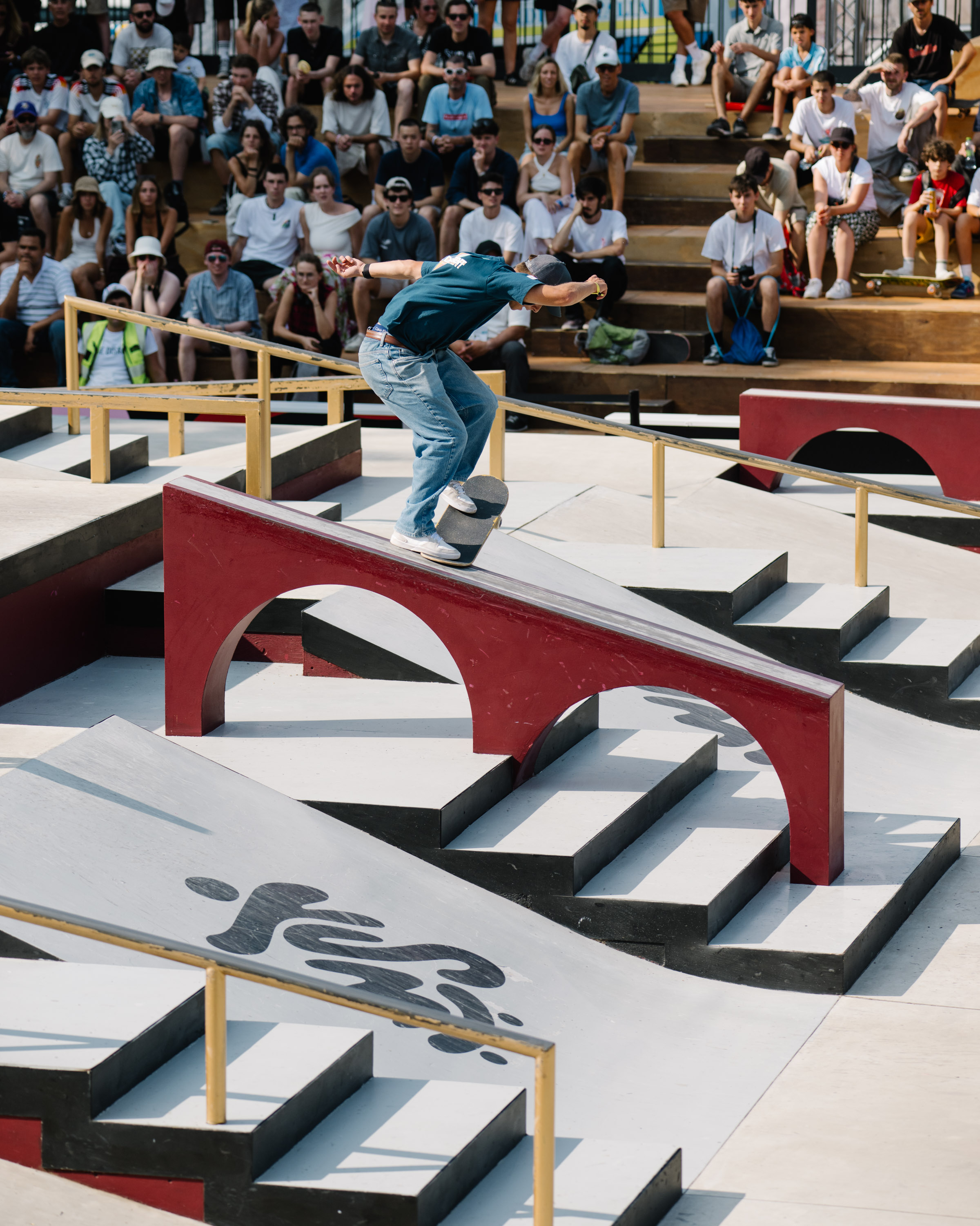 Max Berguin noseslide nollie flip WST World Cup Rome 2025 Kenji Haruta 6624