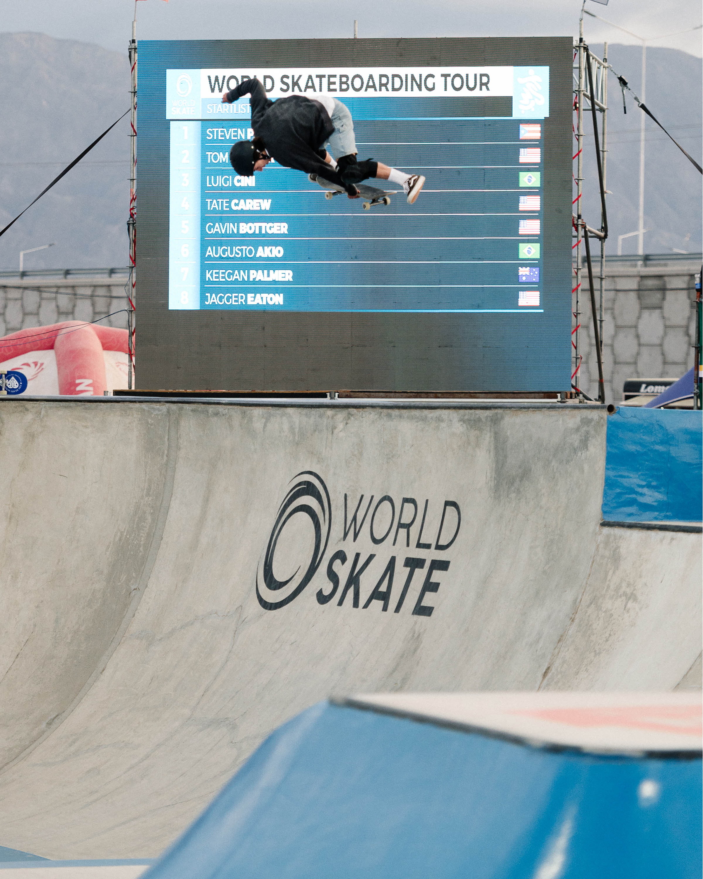 Tate Carew kickflip indy 2 World Skate WST Park San Juan Park 2023 Piero Capannini 3