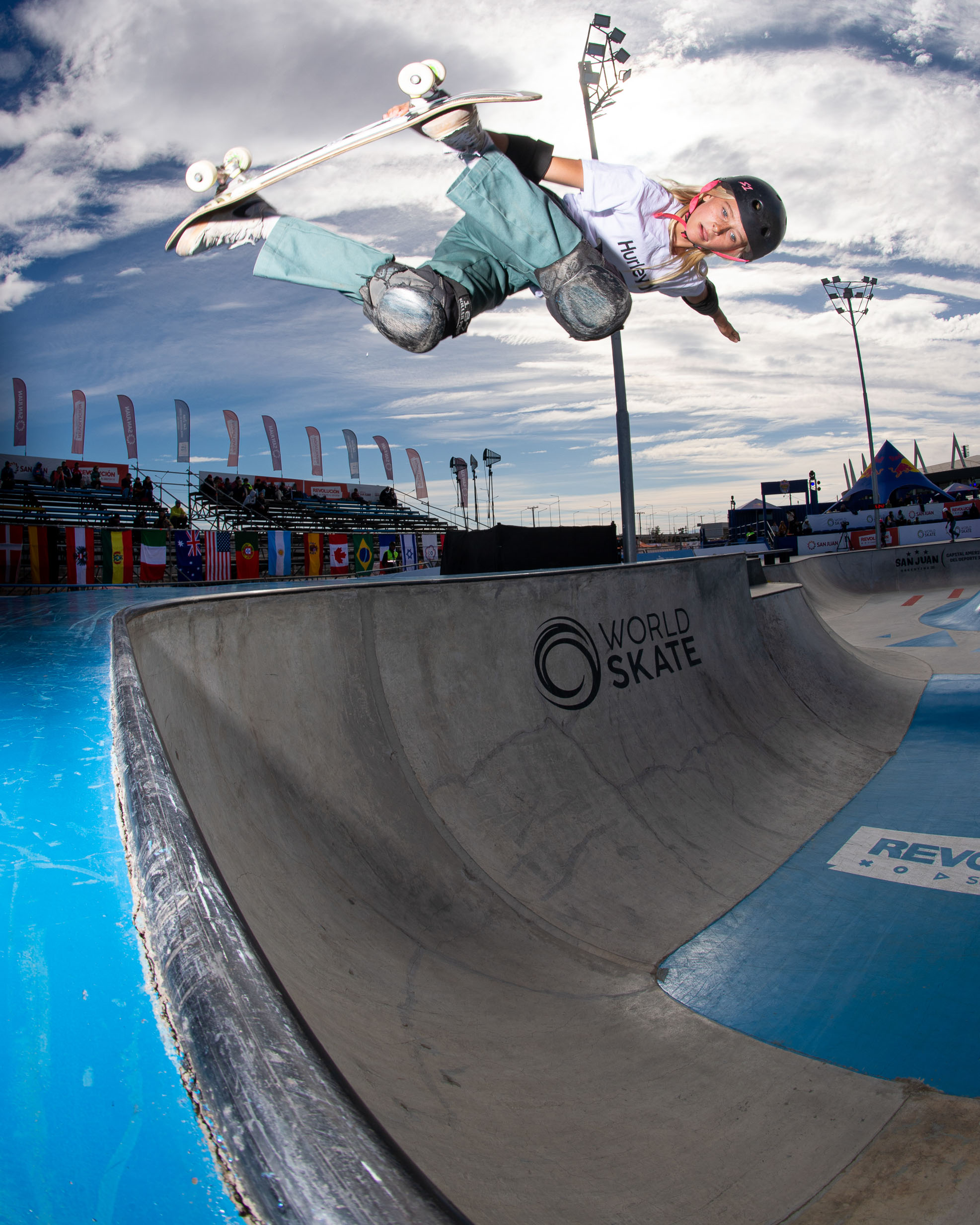 ruby trew backside air World Skate WST Park San Juan Park 2023 Piero Capannini 3