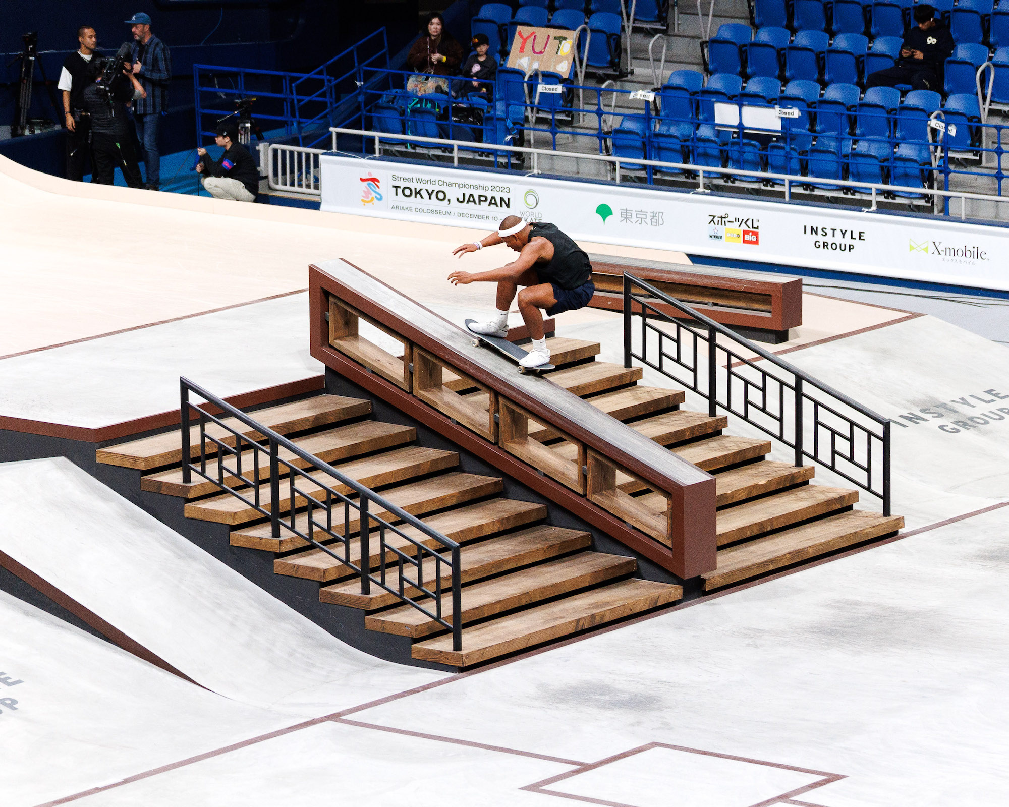 Cordano Russel 5050 up the hubba Quarter finals WST Street WCH Tokyo 2023 Atiba Jefferson 4