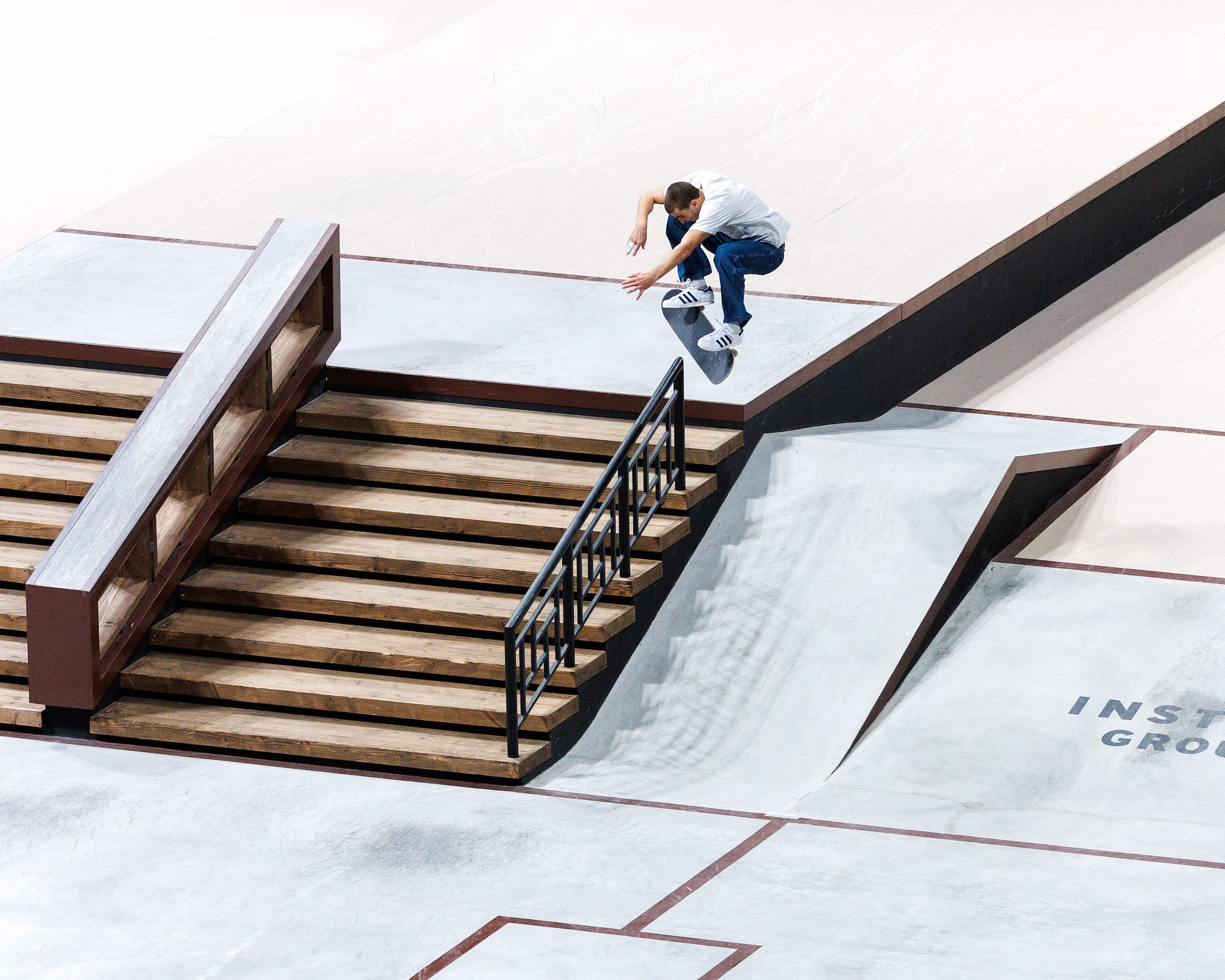 Vincent Milou kickflip lip hand rail Quarter finals WST Street WCH Tokyo 2023 Atiba Jefferson