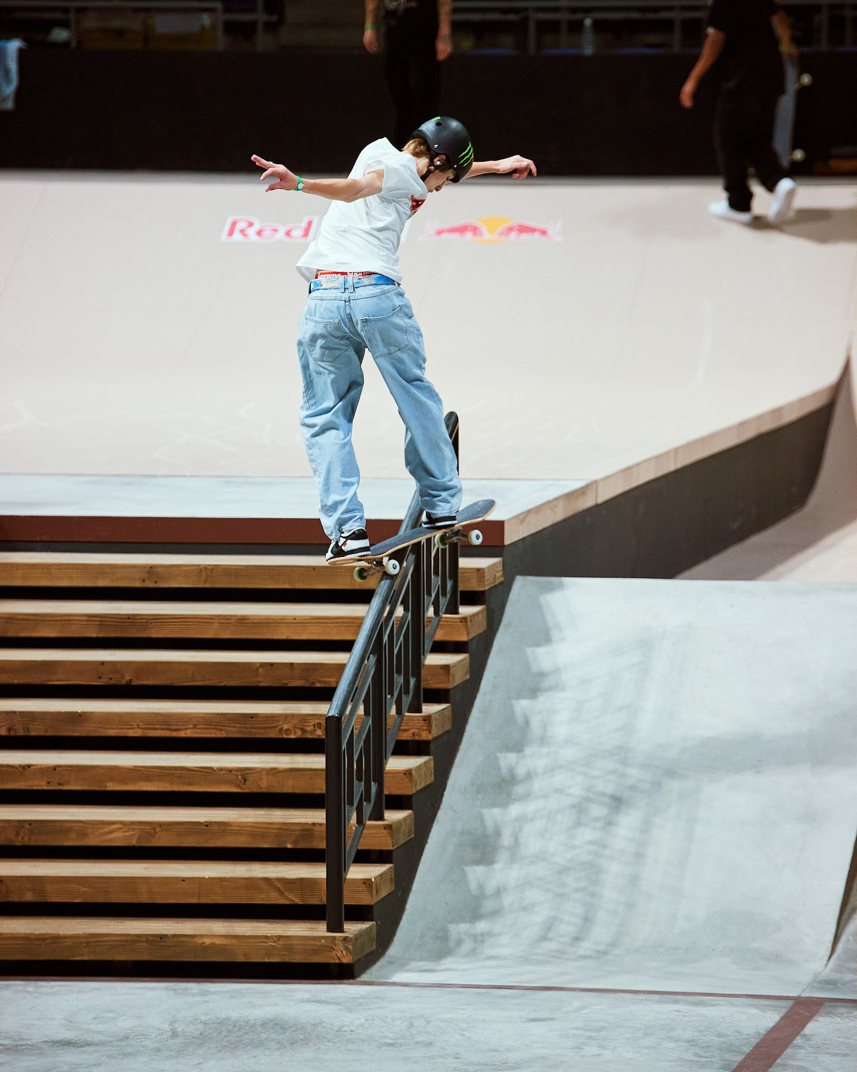 Filipe Mota frontside Hurrican rail Practice WST Street WCH Tokyo 2023 Jeramiah Arias 31